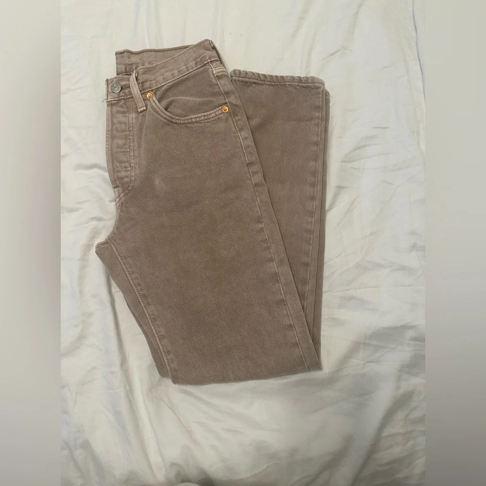 Women’s Levi 501 Brown/Tan Jeans Size 25 🤎 - Picture 3 of 13